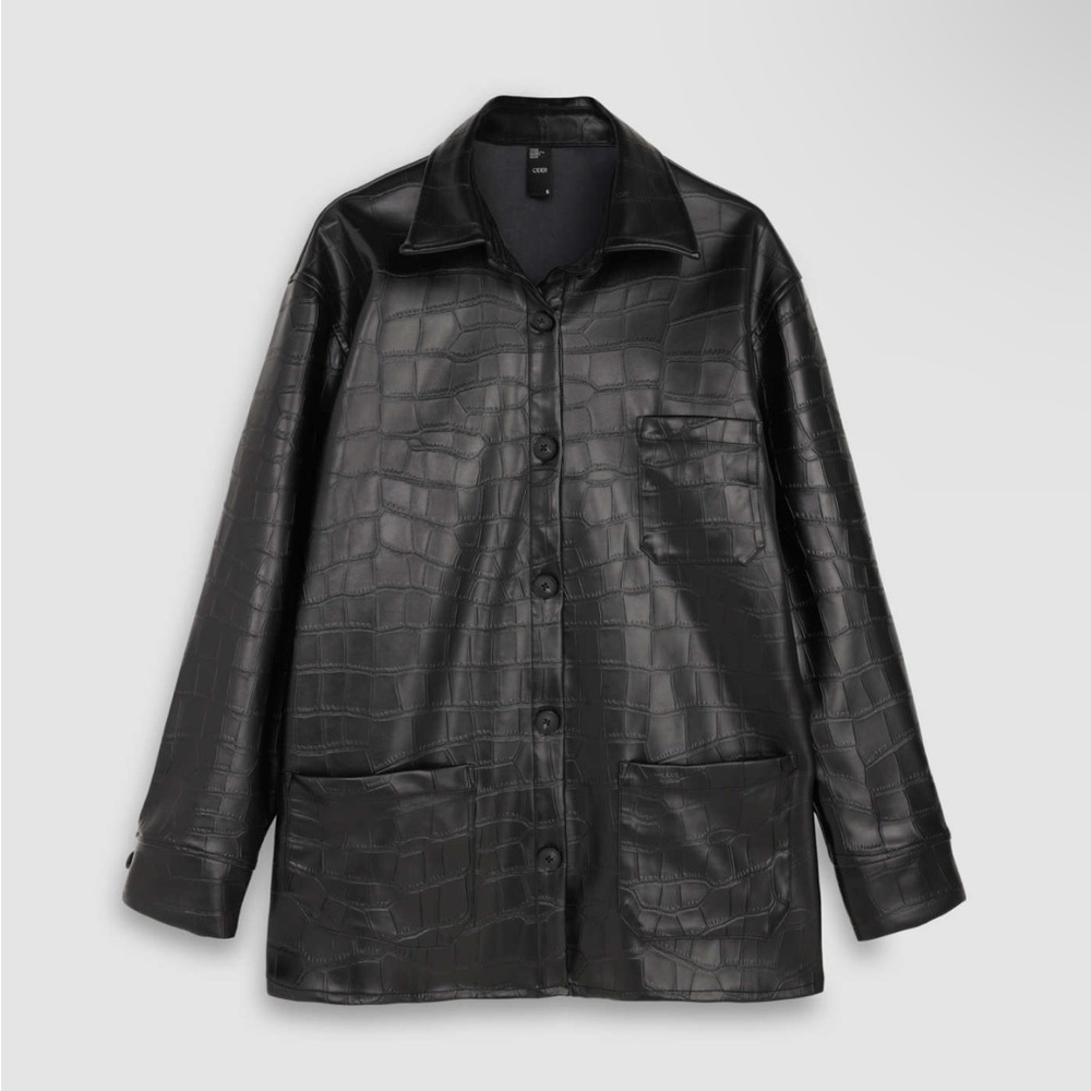 Cider COLLAR FAUX LEATHER BUTTON